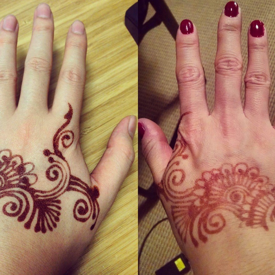 Henna tattoo bonds friends for life!